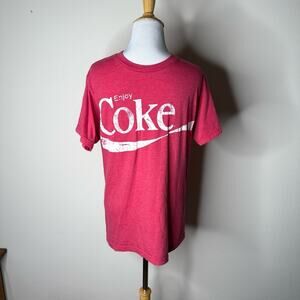 Coca Cola Vintage Design Red Enjoy Coke Tee